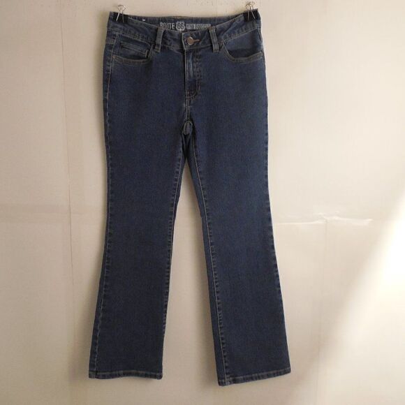 438011...Route 66 Bootcut Jeans Size Jr. 10P, W26" 25"Inseam  7 1/2"Rise - Picture 1 of 7